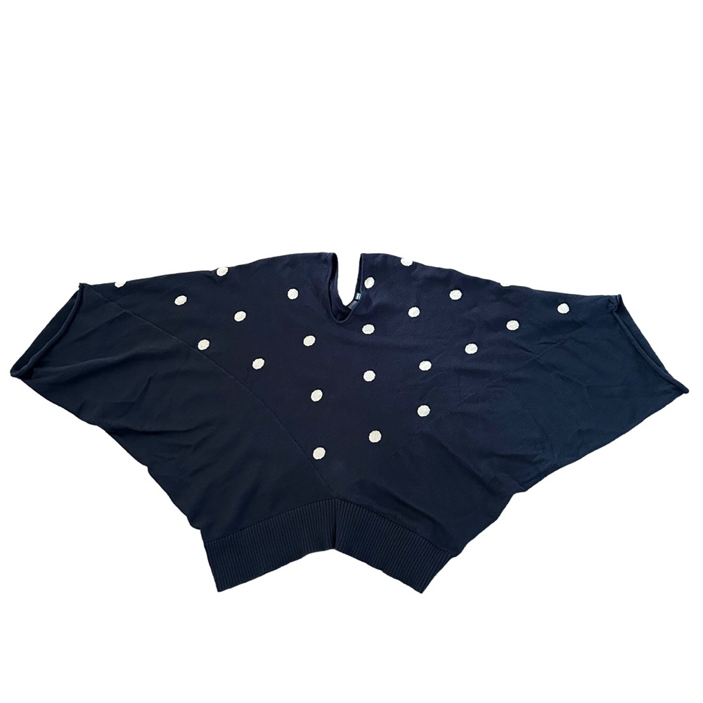 Shannon Passero Black and Tan Polka Dot Women's Sweater - Picture 3 of 7